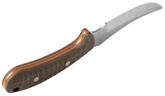 W.R. Case XX Knives Ridgeback Fixed Blade Hunter Green Burlap 30594 Stainless