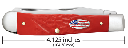 W.R. Case XX Knives Trapper Rough Red Stars & Stripes 30690 Stainless Pocket Knife
