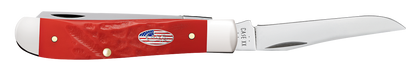 W.R. Case XX Knives Mini Trapper Rough Red Stars & Stripes 30691 Stainless Pocket Knife