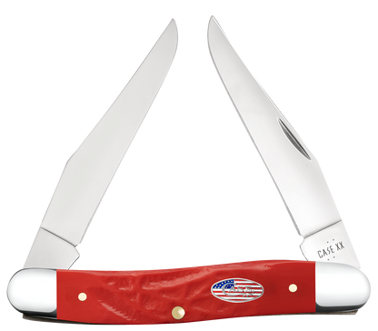 W.R. Case XX Knives Muskrat Rough Red Stars & Stripes 30693 Stainless Pocket Knife