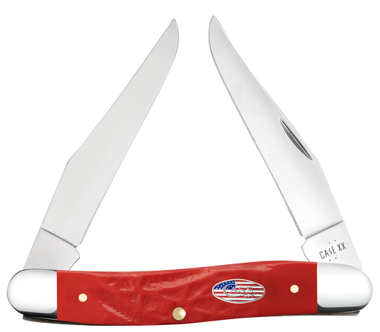 W.R. Case XX Knives Muskrat Rough Red Stars & Stripes 30693 Stainless Pocket Knife