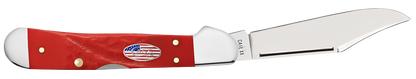 W.R. Case XX Knives Mini Copperlock Rough Red Stars & Stripes 30694 Stainless Pocket Knife