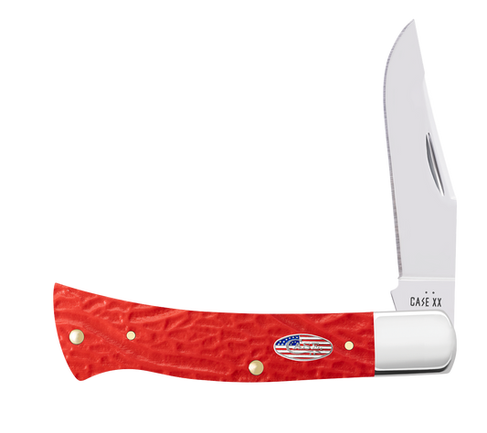 W.R. Case XX Knives Axe Handle Rough Red Stars & Stripes 30696 Stainless Pocket Knife