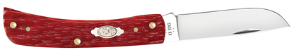 W.R. Case XX Knives Sod Buster Jr Peachseed Dark Red Bone 31945 Carbon Steel Pocket Knife