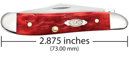 Case XX™ Knives Peanut Jigged Dark Red Bone 31948 Carbon Steel Pocket Knife