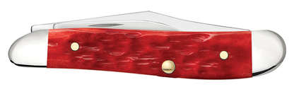 Case XX™ Knives Peanut Jigged Dark Red Bone 31948 Carbon Steel Pocket Knife