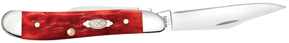 W.R. Case XX Knives Peanut Jigged Dark Red Bone 31948 Carbon Steel Pocket Knife