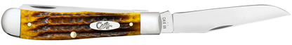 W.R. Case XX Knives Trapper Heritage Honeycomb Bone 32270 Stainless Pocket Knife