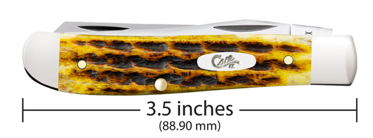 W.R. Case XX Knives Mini Trapper Heritage Honeycomb Bone 32271 Stainless Pocket Knife