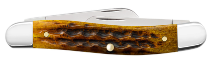 W.R. Case XX Knives Medium Stockman Heritage Honeycomb Bone 32272 Stainless Pocket Knife