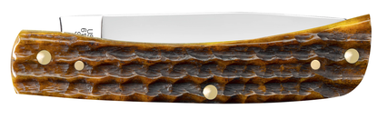 W.R. Case XX Knives Sod Buster Jr Heritage Honeycomb Bone 32273 Stainless Pocket Knife