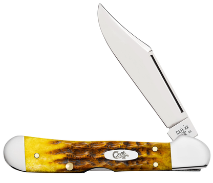 W.R. Case XX Knives Mini Copperlock Heritage Honeycomb Bone 32274 Stainless Pocket Knife