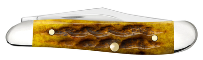 W.R. Case XX Knives Peanut Heritage Honeycomb Bone 32276 Stainless Pocket Knife