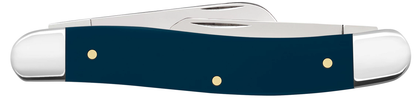 W.R. Case XX Knives USAF Veteran Medium Stockman 32408 Navy Blue Delrin Stainless Steel Pocket Knife