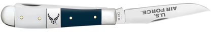 W.R. Case XX Knives Trapper U.S. Air Force White & Blue Synthetic 32414 Pocket Knife