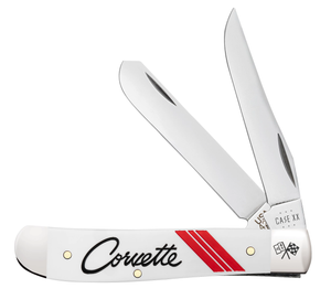 W.R. Case XX Knives Mini Trapper White Corvette 33716 Stainless Pocket Knife