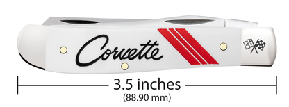 W.R. Case XX Knives Mini Trapper White Corvette 33716 Stainless Pocket Knife
