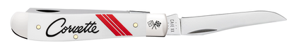 W.R. Case XX Knives Mini Trapper White Corvette 33716 Stainless Pocket Knife