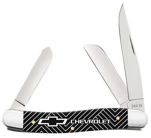 W.R. Case XX Knives Stockman Chevrolet Black Synthetic 33720 Stainless Pocket Knife