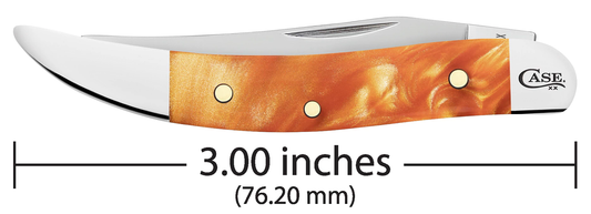 W.R. Case XX Knives Small Texas Toothpick 35304 Copper Kirinite Stainless Steel Pocket Knife