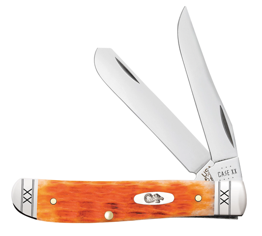 Case XX™ Knives Mini Trapper Jigged Cayenne Bone 35809 Stainless Pocket Knife