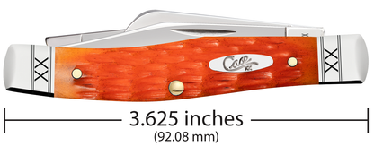 W.R. Case XX Knives Medium Stockman Jigged Cayenne Bone 35819 Stainless Pocket Knife
