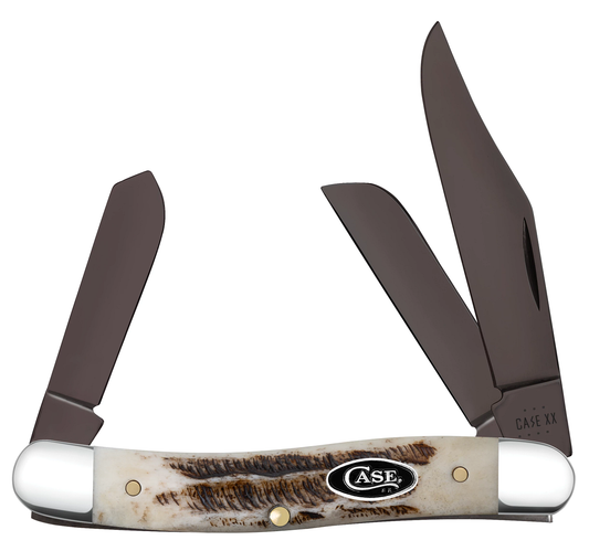 W.R. Case XX Knives Stockman Vintage Bone PVD Stainless Steel 36743 Pocket Knife
