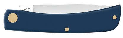 W.R. Case XX Knives Sod Buster Jr RAM Navy Blue Synthetic 37484 Stainless Pocket Knife