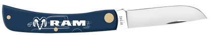 W.R. Case XX Knives Sod Buster Jr RAM Navy Blue Synthetic 37484 Stainless Pocket Knife