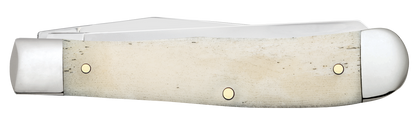 W.R. Case XX Knives Trapper RAM Logo Natural Bone 37485 Stainless