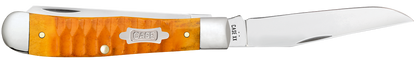 W.R. Case XX Knives Trapper Gator Jig Persimmon Orange Bone 38070 Carbon Steel Pocket Knife