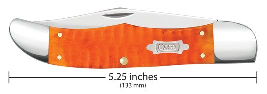 W.R. Case XX Knives Folding Hunter Gator Jig Persimmon Orange Bone 38073 Carbon Steel Pocket Knife