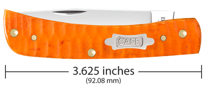 W.R. Case XX Knives Sod Buster Jr Gator Jig Persimmon Orange Bone 38074 Carbon Steel Pocket Knife