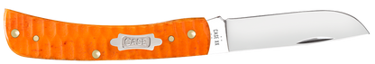 W.R. Case XX Knives Sod Buster Jr Gator Jig Persimmon Orange Bone 38074 Carbon Steel Pocket Knife