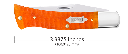 W.R. Case XX Knives Axe Handle Gator Jig Persimmon Orange Bone 38076 Carbon Steel Pocket Knife