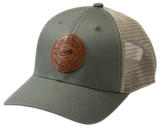 W.R. Case & Sons Cutlery Co.™ 41255 Knife Olive Green Polyester & Tan Nylon Mesh Ball Cap