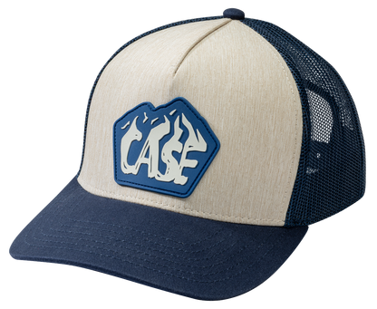 W.R. Case & Sons Cutlery Co.™ 41258 Knife Heathered Polyester Twill & Navy Blue Nylon Mesh Ball Cap