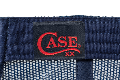 W.R. Case & Sons Cutlery Co.™ 41258 Knife Heathered Polyester Twill & Navy Blue Nylon Mesh Ball Cap