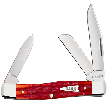 W.R. Case XX Knives Medium Stockman Indian Paint Brush Bone 42321 Stainless Pocket Knife