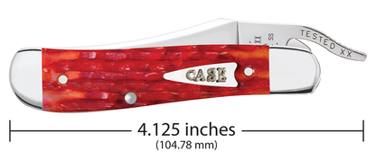 W.R. Case XX Knives Russlock Indian Paint Brush Bone 42323 Stainless Pocket Knife