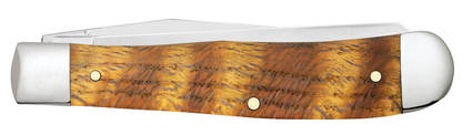 Case XX™ Knives Yellow Curly Oak Wood Trapper Stainless 47120 Pocket Knife