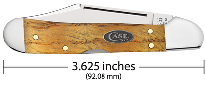 Case XX™ Knives Yellow Curly Oak Wood Mini Copperlock Stainless 47127 Pocket Knife