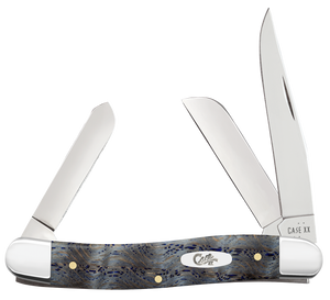 W.R. Case XX Knives Stockman Blue Curly Oak Wood 47492 Stainless Pocket Knife