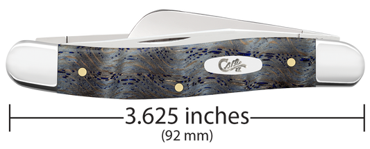 W.R. Case XX Knives Stockman Blue Curly Oak Wood 47492 Stainless Pocket Knife