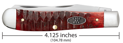 W.R. Case XX Knives Trapper Gator Jig Old Red Bone 51540 Stainless Pocket Knife