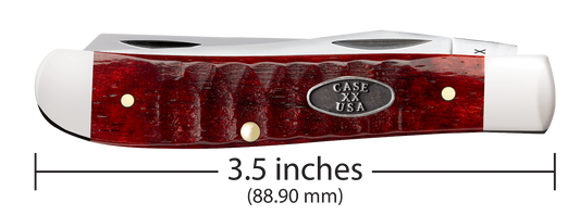 W.R. Case XX Knives Mini Trapper Gator Jig Old Red Bone 51541 Stainless Pocket Knife