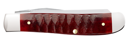 W.R. Case XX Knives Mini Trapper Gator Jig Old Red Bone 51541 Stainless Pocket Knife