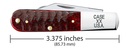 W.R. Case XX Knives Barlow Gator Jig Old Red Bone 51544 Stainless Pocket Knife