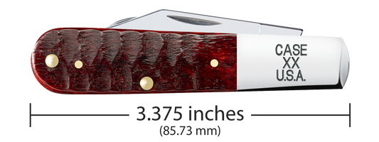 W.R. Case XX Knives Barlow Gator Jig Old Red Bone 51544 Stainless Pocket Knife