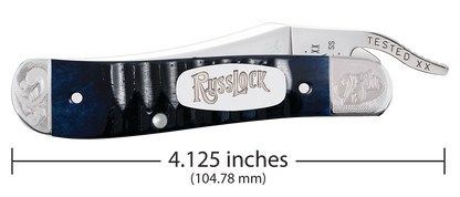 W.R. Case XX Knives Russlock 25th Anniversary 3- Set 52022 w/ Illuminated Display